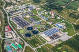 Wastewater treatment plant.